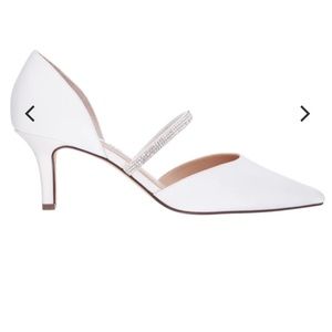 Nina Brystol Ivory Satin Shoe